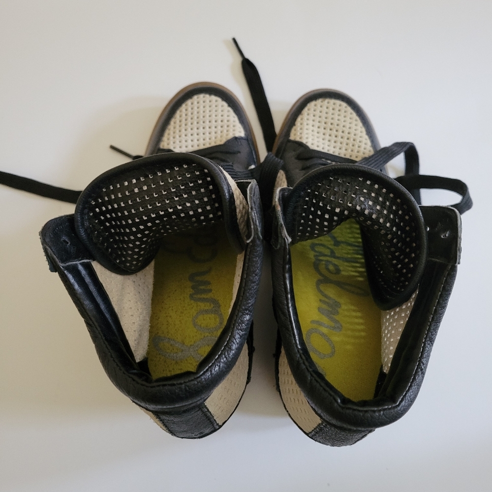 Women's leather platform shoes - Picture 6 of 11